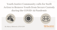 Youth Justice Community calls for Swift Action to Remove Youth from Secure Custody during the COVID-19 Pandemic